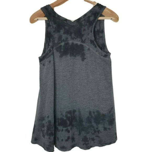 Hem & Thread Womens Sleeveless Top Dark Gray Burnout Size Small - Picture 2 of 6